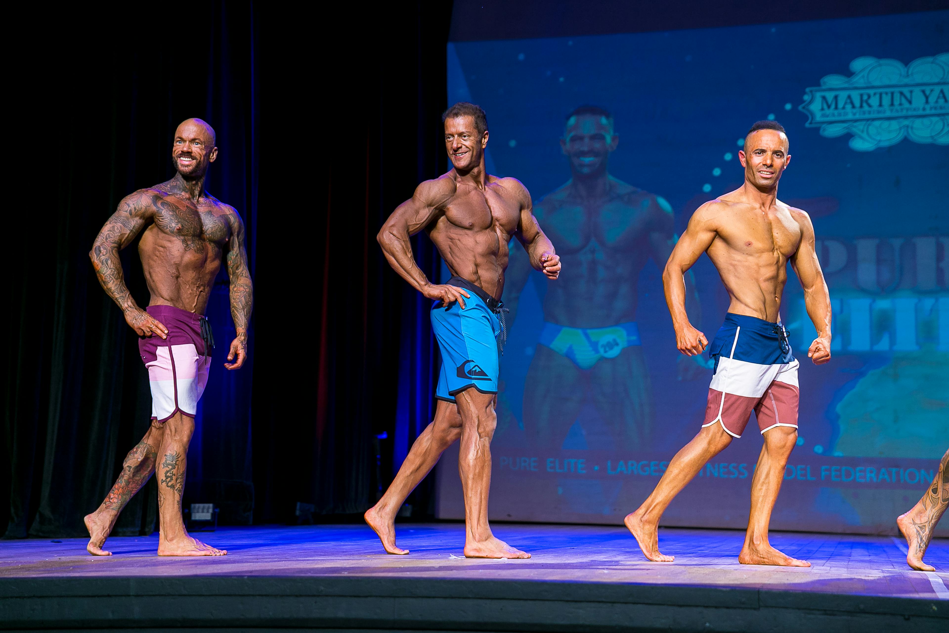 Kishore Naib competing in men's physique